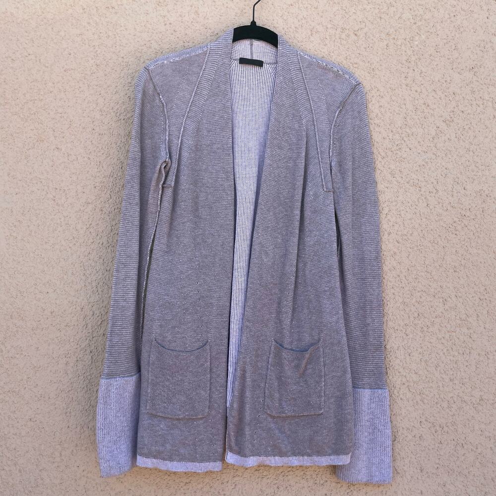 ATM Anthony Thomas Melillo Taupe Waffle Knit Open Cardi XS